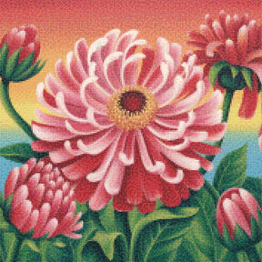 Mini diamantmaleri - Hedebølgeopblomstring