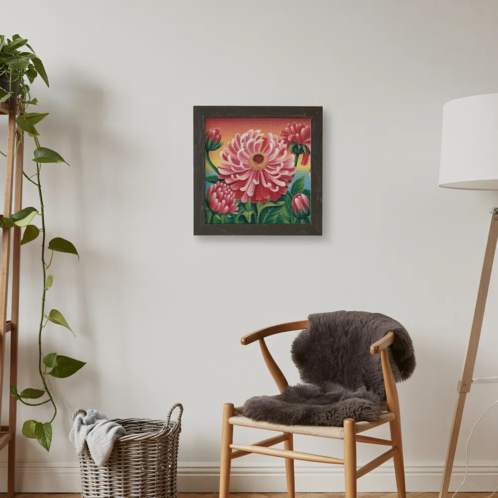 Mini diamantmaleri - Hedebølgeopblomstring