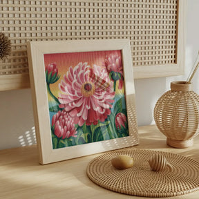 Mini diamantmaleri - Hedebølgeopblomstring