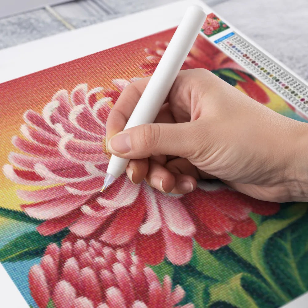 Mini diamantmaleri - Hedebølgeopblomstring