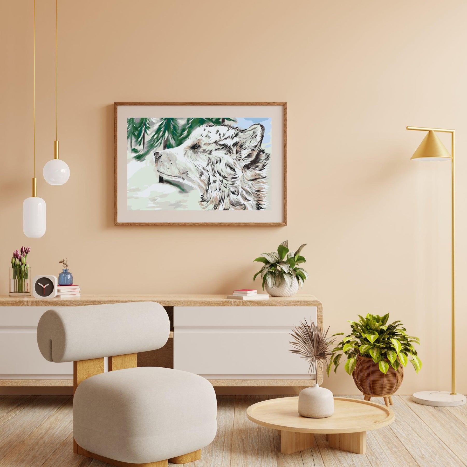 Diamantmaling - Hund i sneen - SEOS®