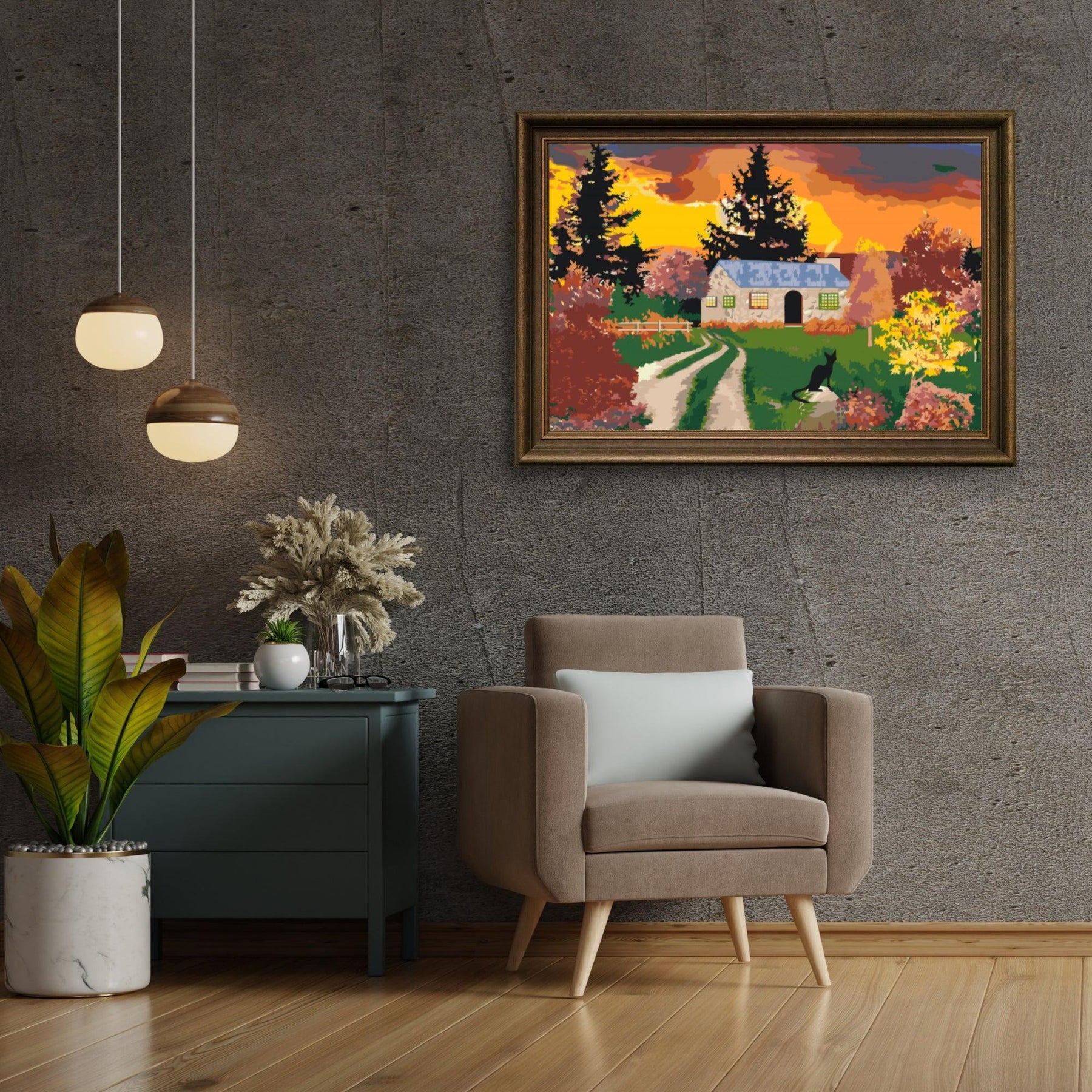 Diamantmaleri - Hus i naturen - SEOS Shop ®