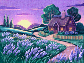 Diamantmaleri - Huset med stille drømme