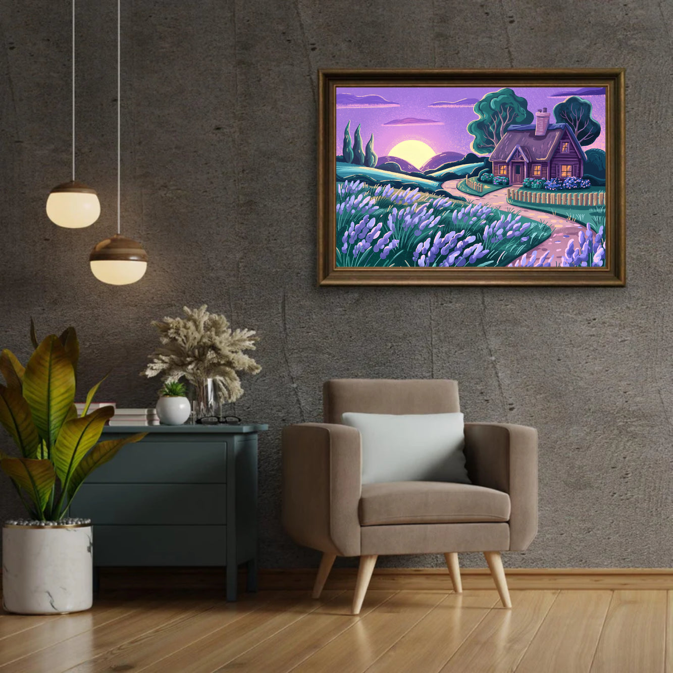 Diamantmaleri - Huset med stille drømme