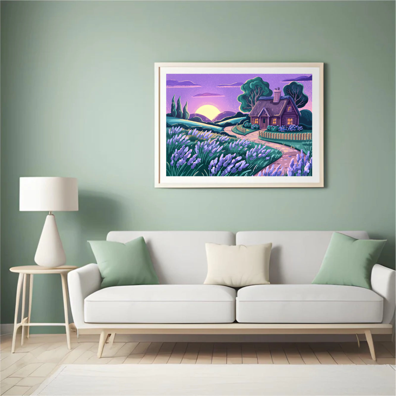 Diamantmaleri - Huset med stille drømme