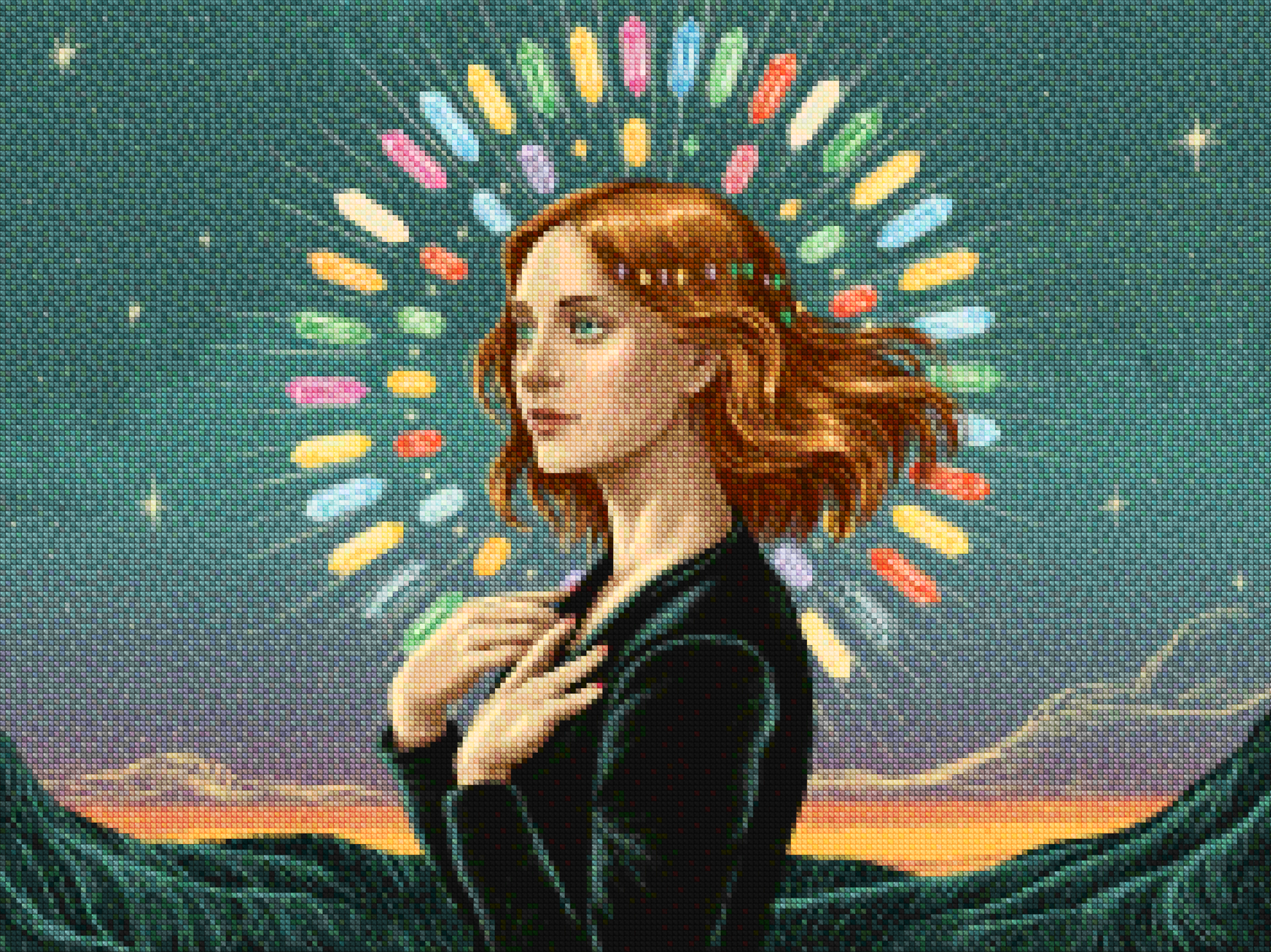 Diamantmaling - Indre udstråling