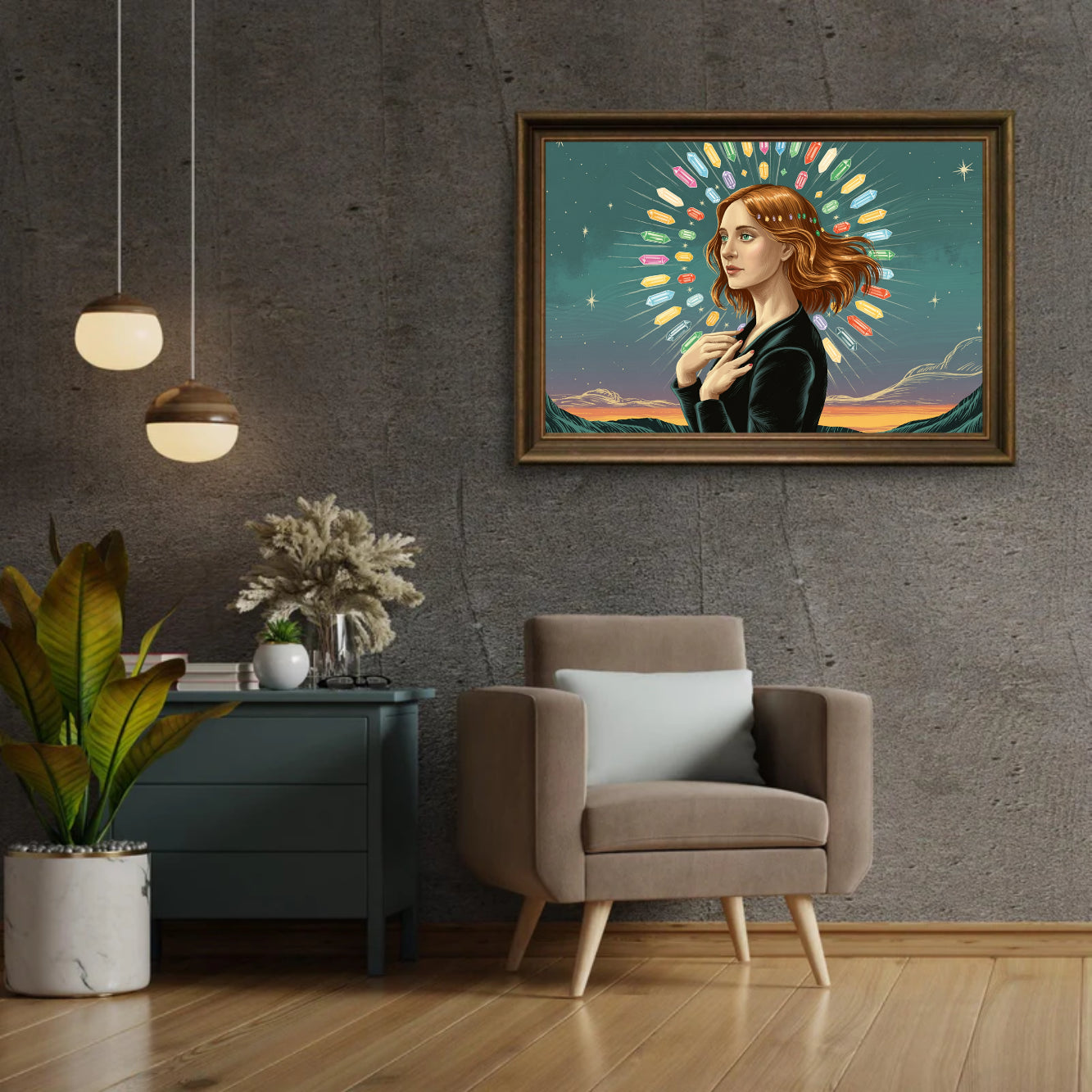 Diamantmaling - Indre udstråling