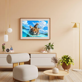 Diamantmaling - Kat og tiger i havet - SEOS®