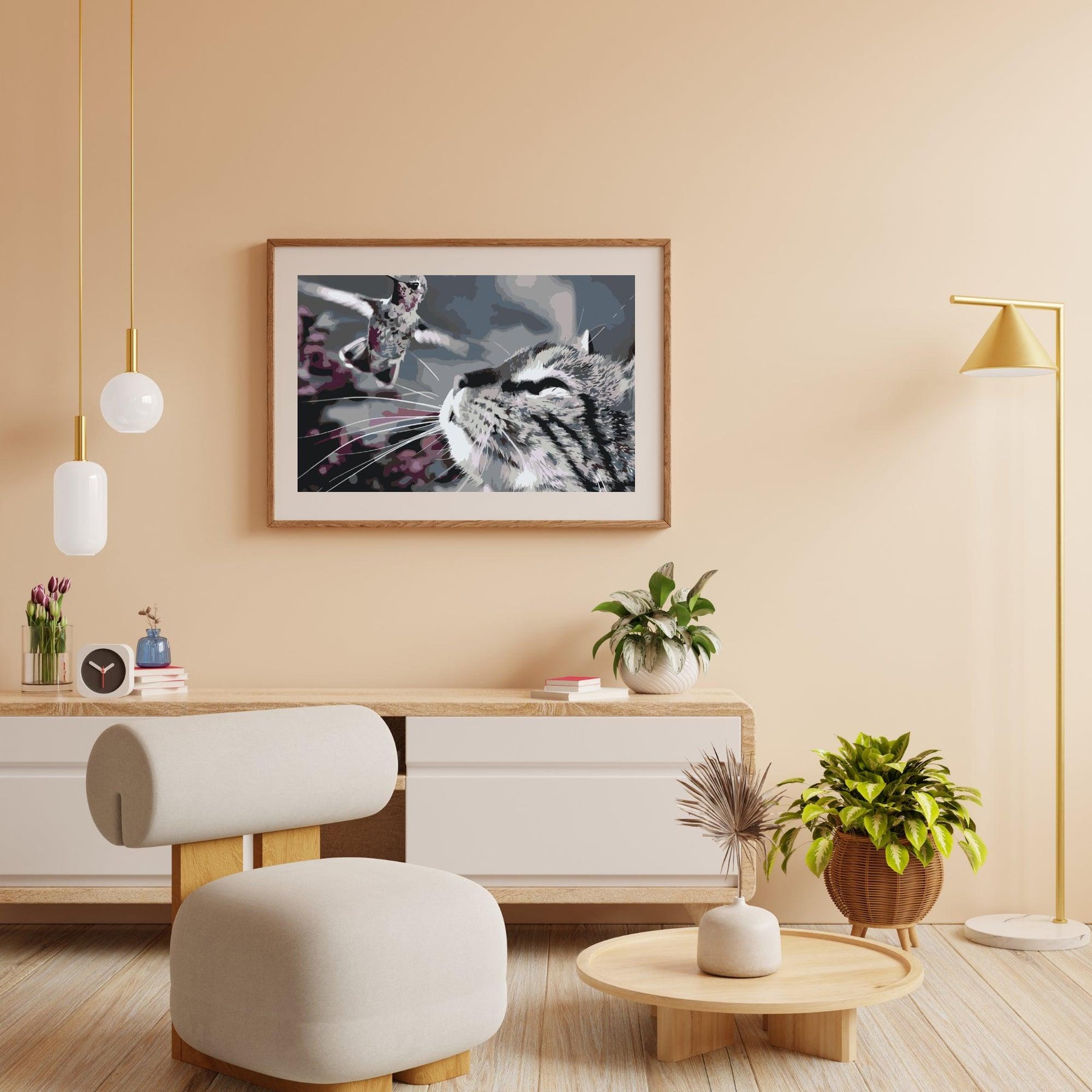 Diamantmaling - Kat og Fugl - SEOS®