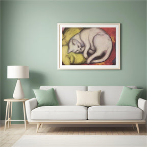 Diamantmaling - Kat på en gul pude - SEOS®