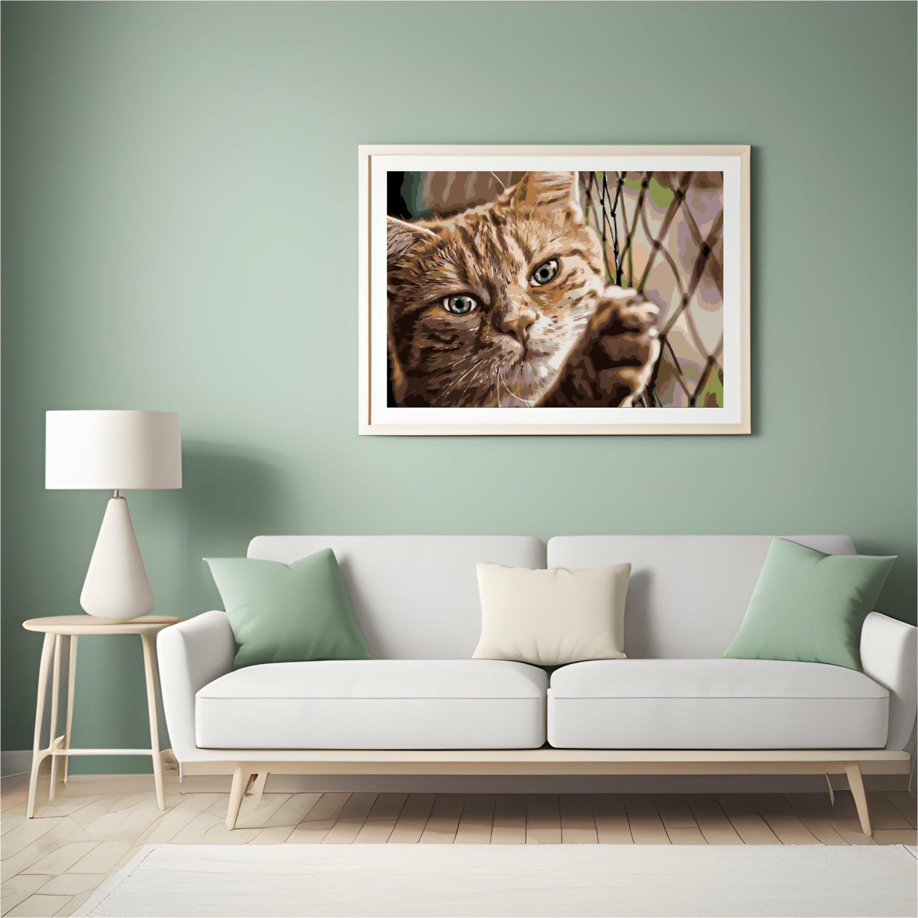 Diamantmaling - Kat på hegnet - SEOS®