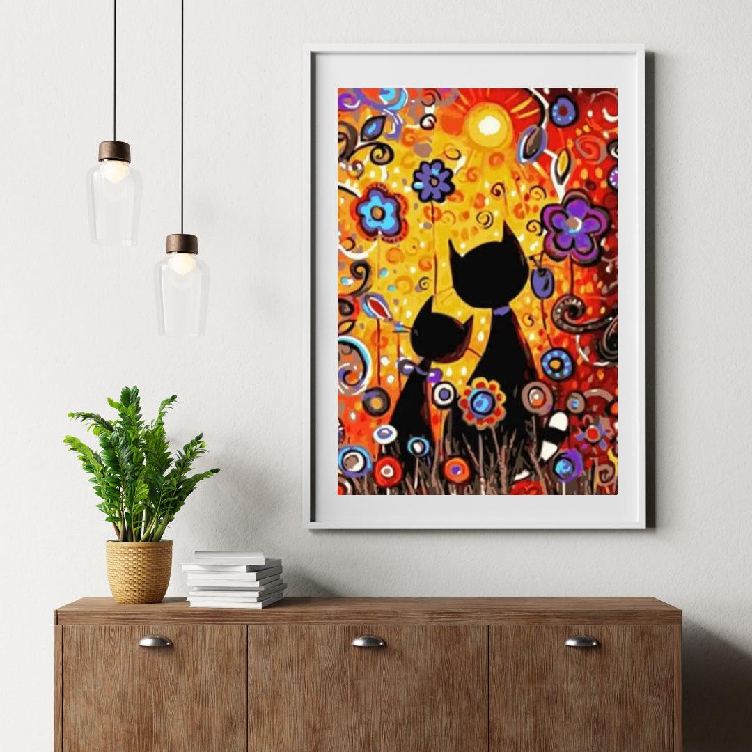 Diamantmaling - Killinger med blomster - SEOS®