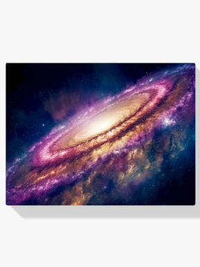Diamantmaleri - Farverig galakse med stjerner og kometer