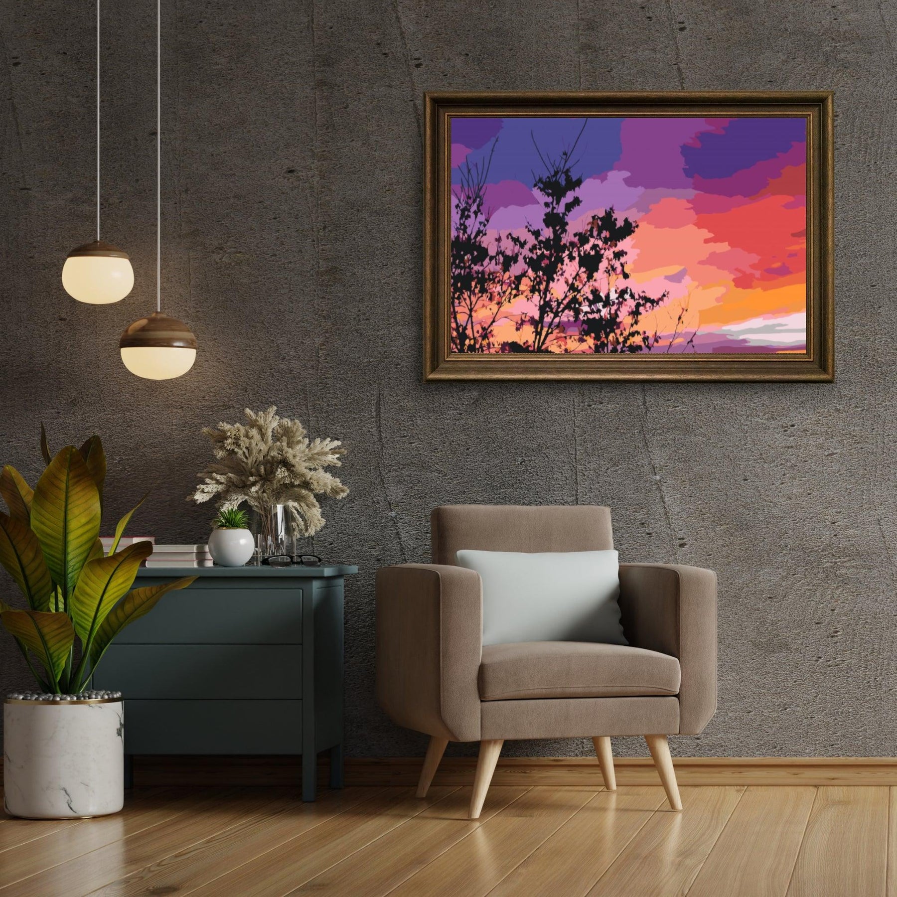 Diamantmaleri - Farverig himmel - SEOS Shop ®