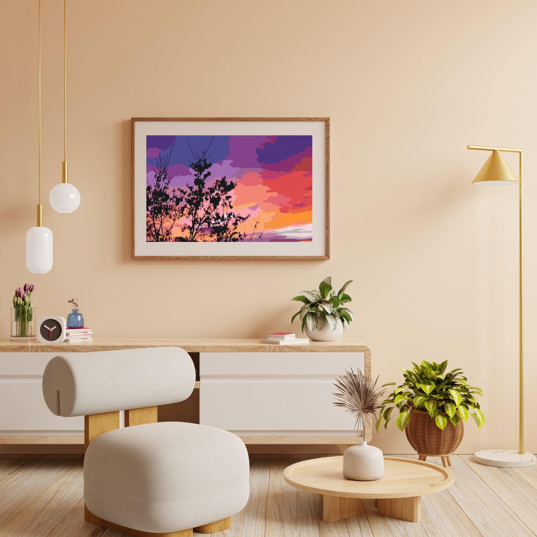 Diamantmaleri - Farverig himmel - SEOS Shop ®