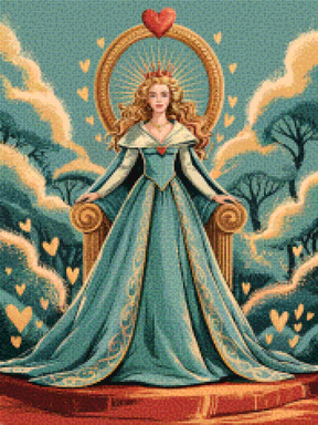 Diamantmaleri - Hjertets Dronning