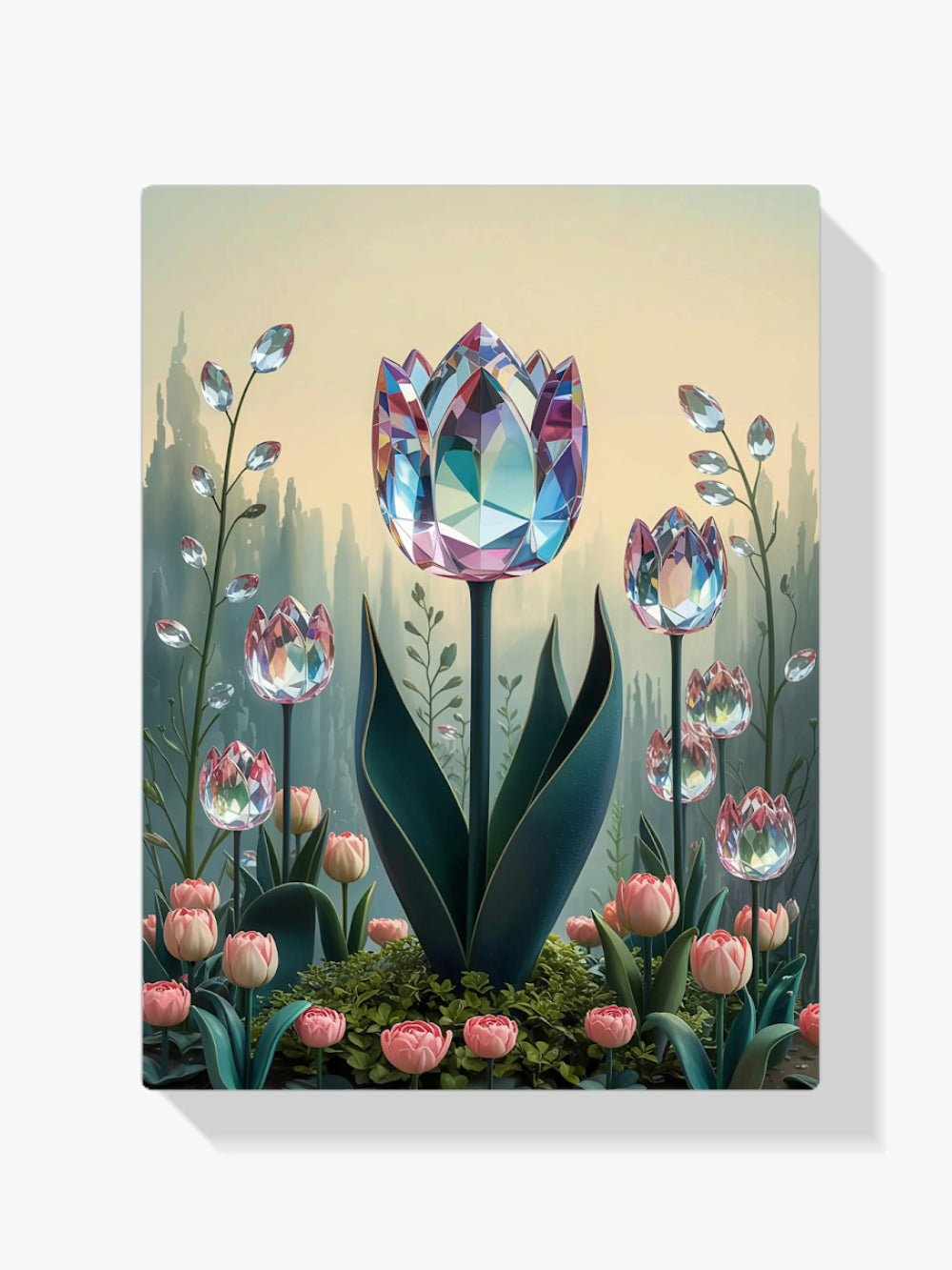 Diamantmaleri - Krystaltulipanblomst V1