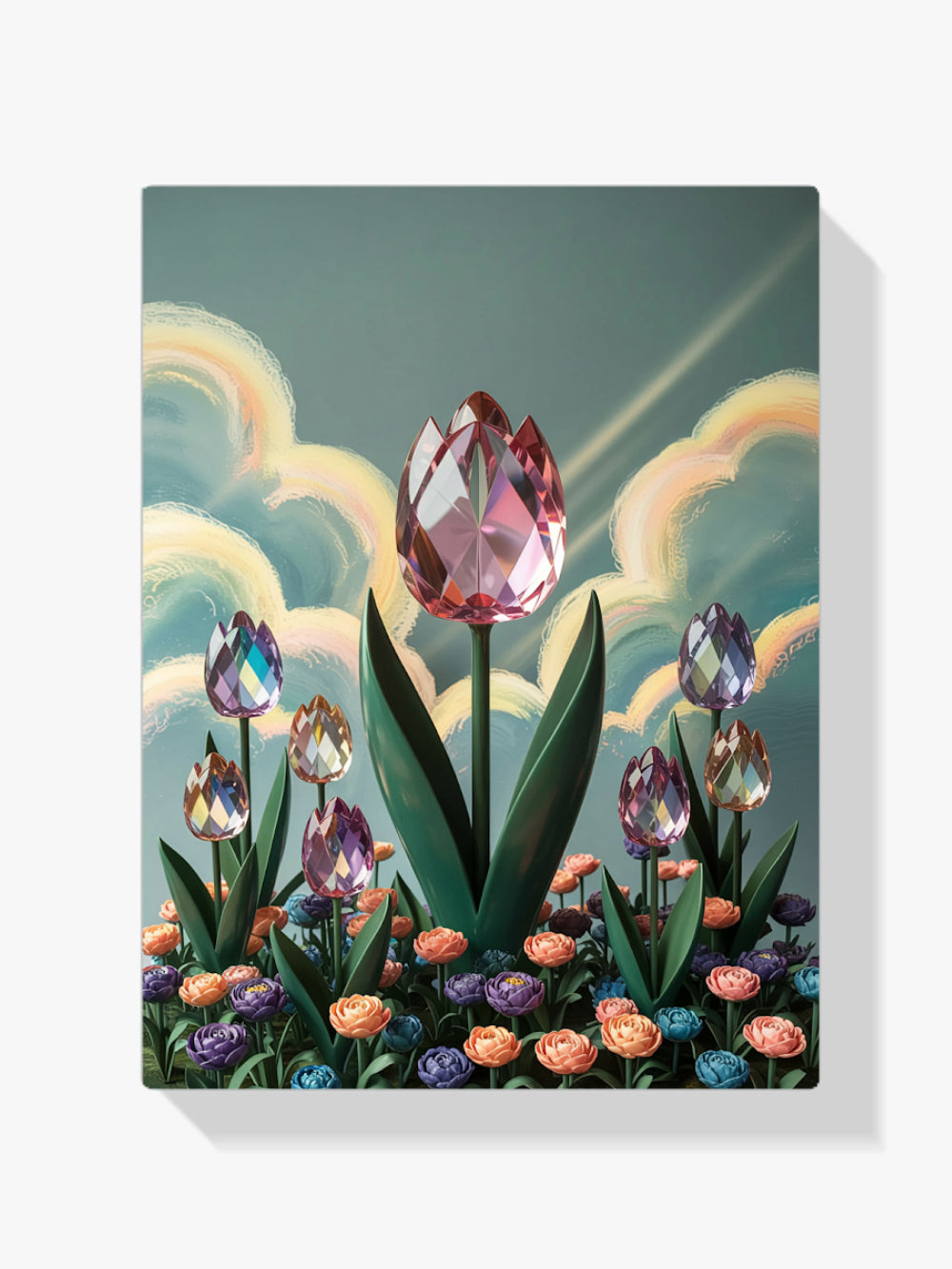 Diamantmaleri - Krystaltulipanblomst V2