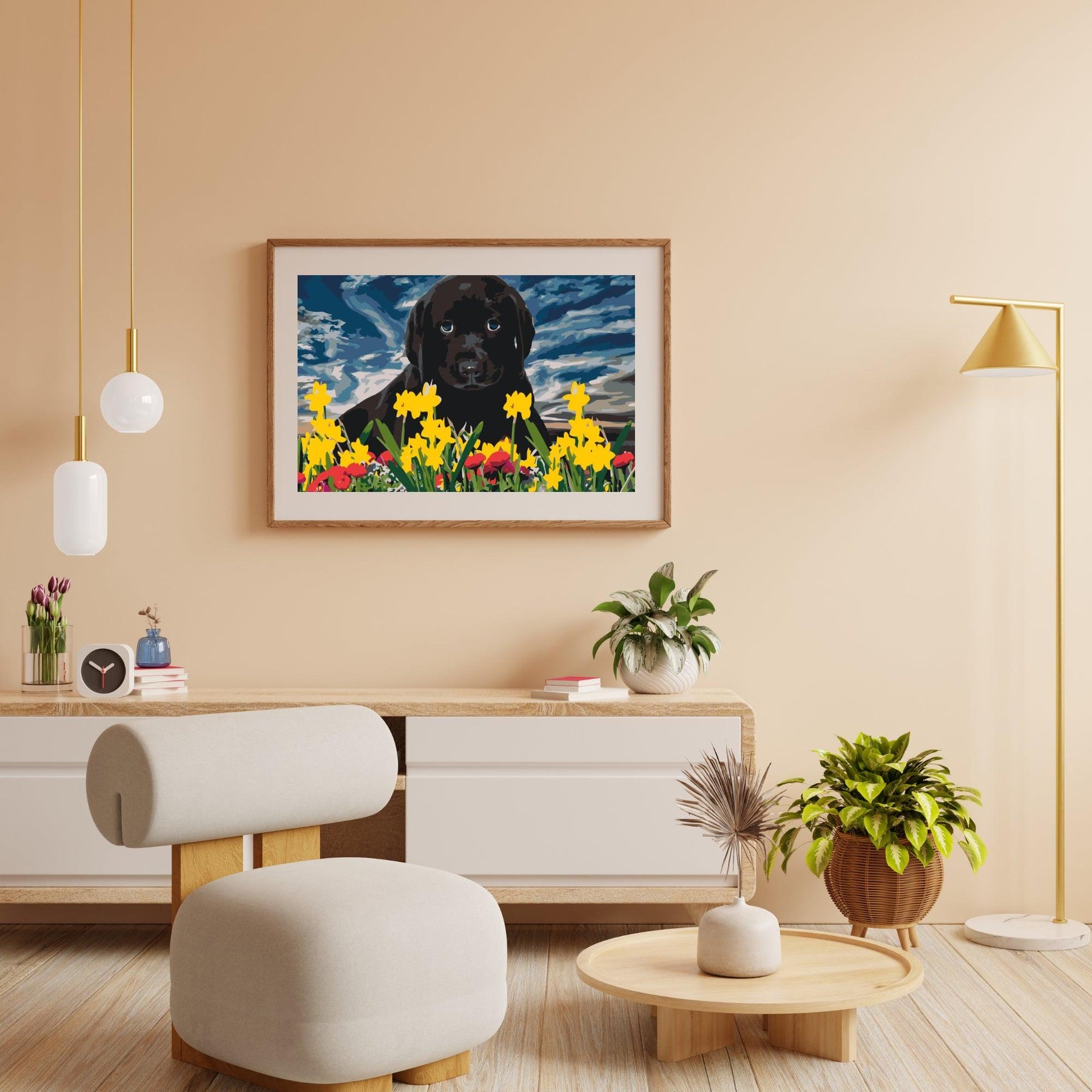 Diamantmaleri - Labrador hvalp - SEOS®