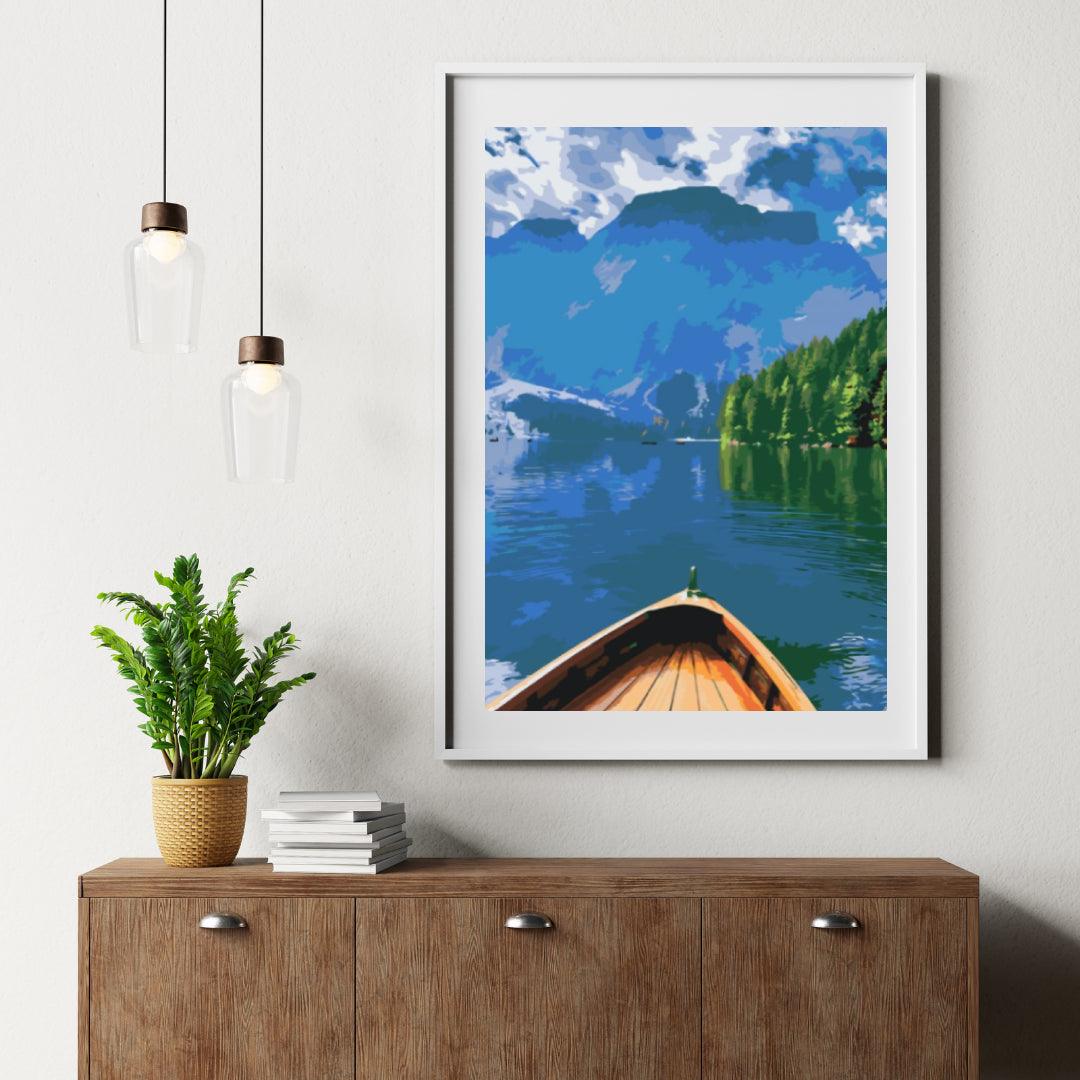 Diamantmaleri - Lago di Braies, Italien - SEOS Shop ®