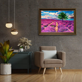 Diamantmaleri - Lavendelmarker i Provence - SEOS Shop ®