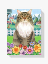 Diamantmaleri - Forårs Maine Coon