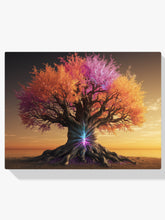 Diamantmaleri - Livets træ med farverige blade