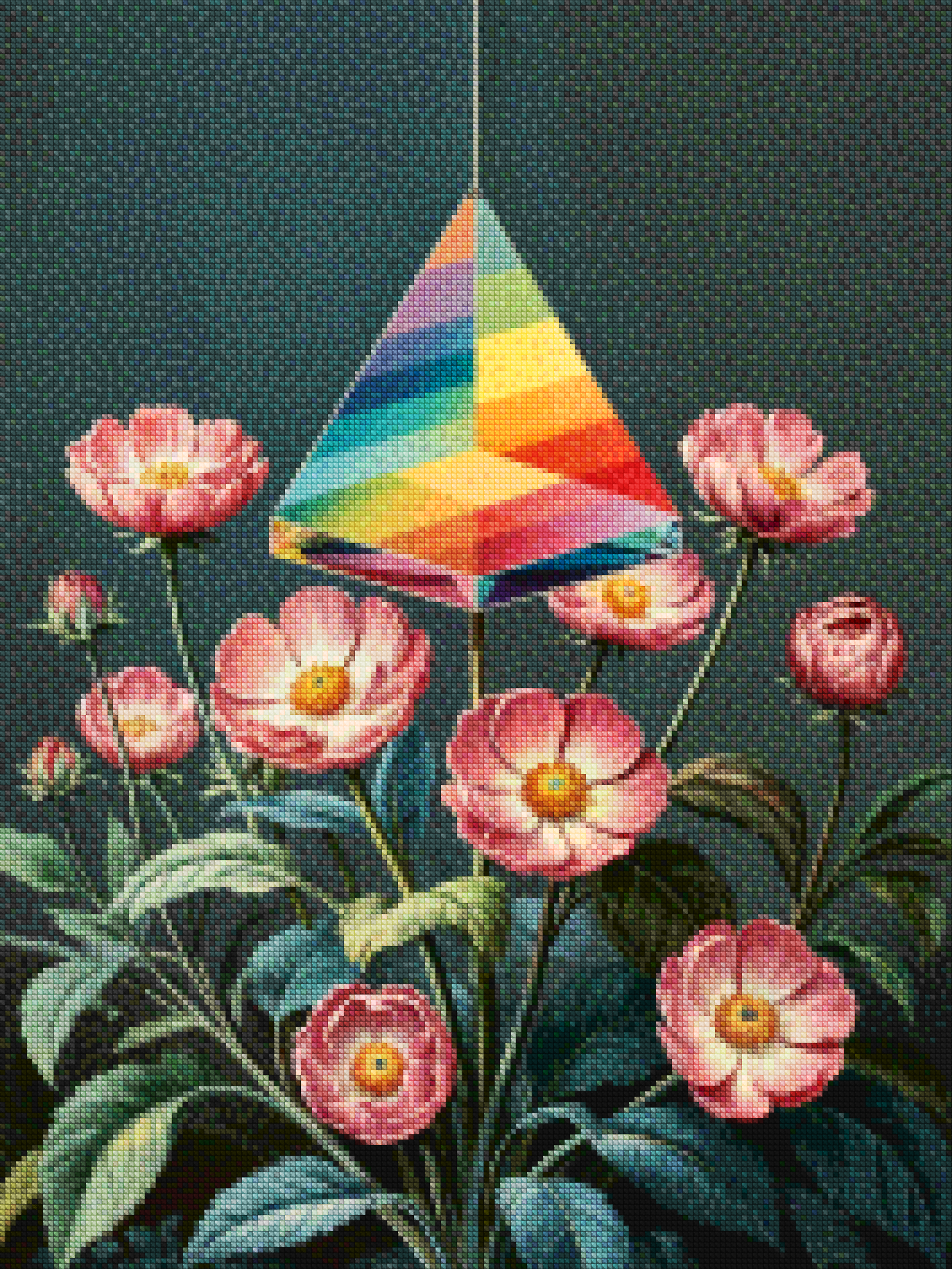 Diamantmaling - Lys gennem blomstring
