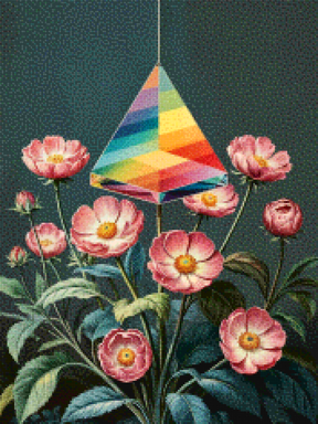 Diamantmaling - Lys gennem blomstring