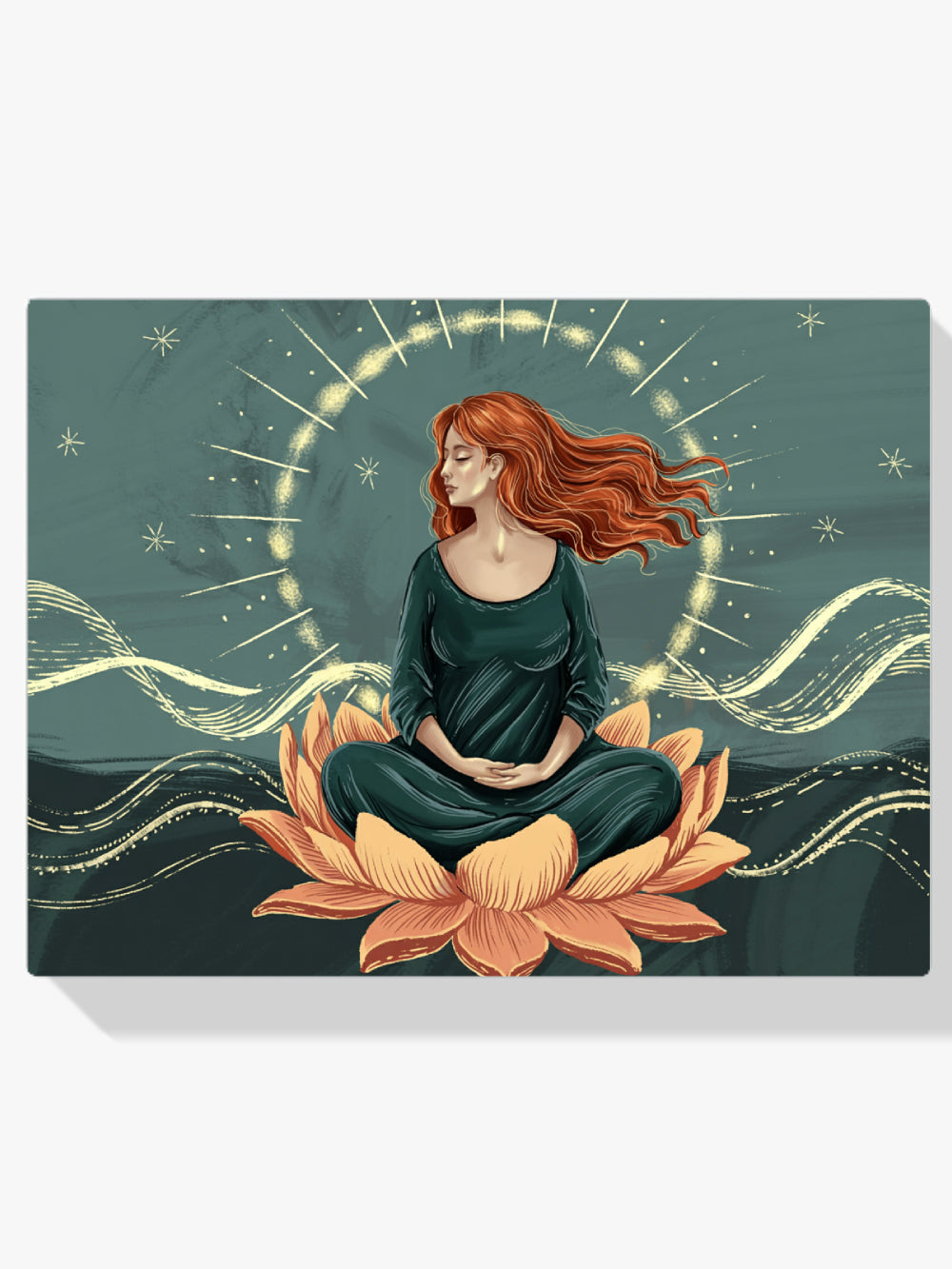 Diamantmaleri - Lotus i stjernerne
