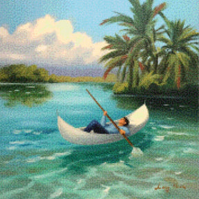 Mini diamantmaleri - Lazy Lagoon