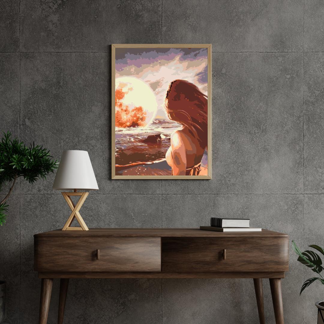 Diamantmaleri - Måne på havet - SEOS Shop ®