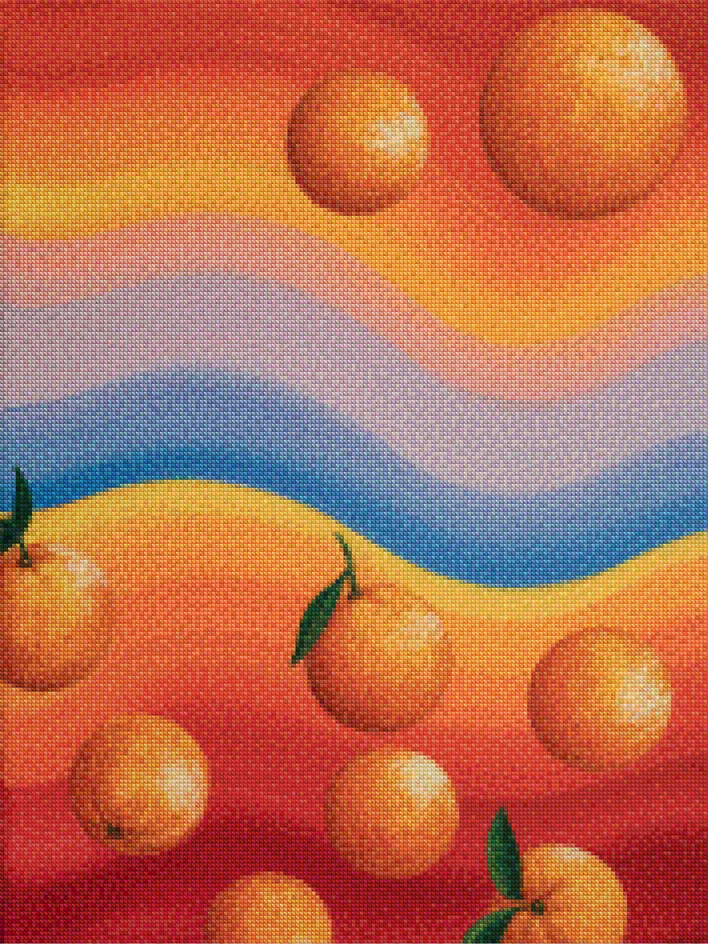 Diamantmaleri - Mandarin Horisont