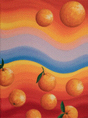 Diamantmaleri - Mandarin Horisont