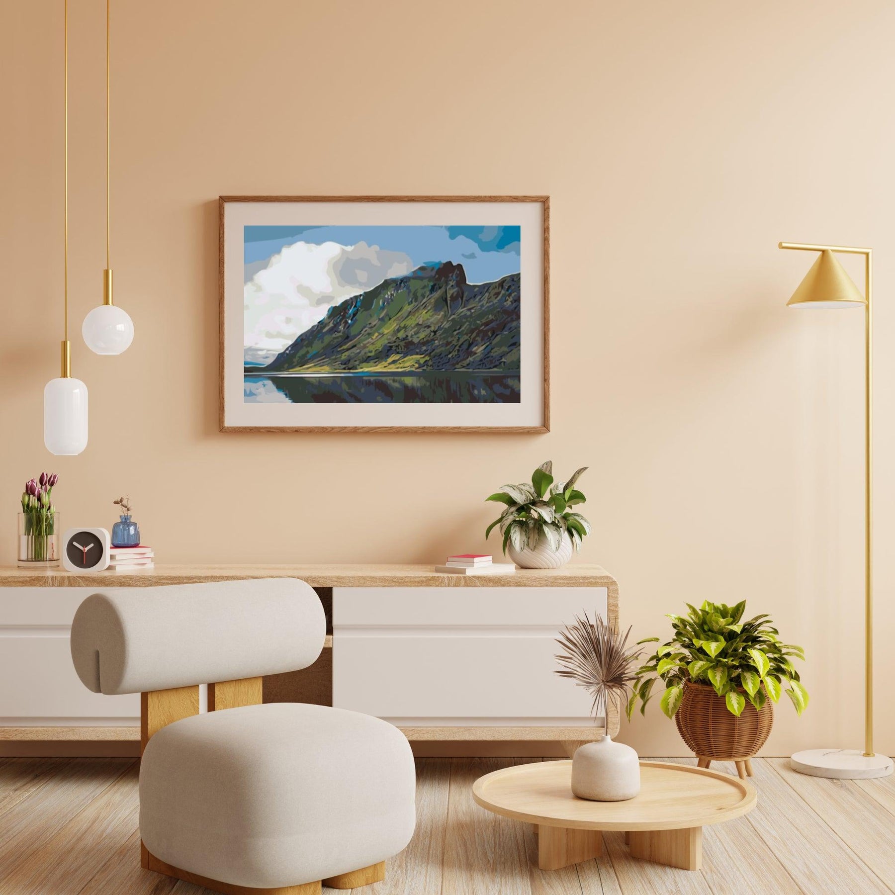 Diamantmaleri - Sø i bjergene, Fjord - SEOS Shop ®