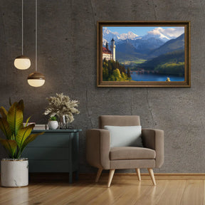 Diamantmaleri - Mystisk bjergslot