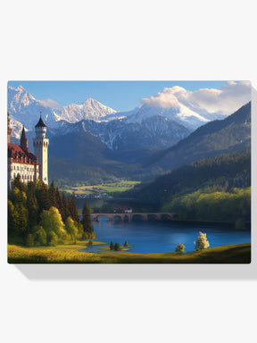 Diamantmaleri - Mystisk bjergslot