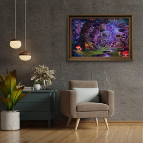 Diamantmaleri - Mystisk svampelind