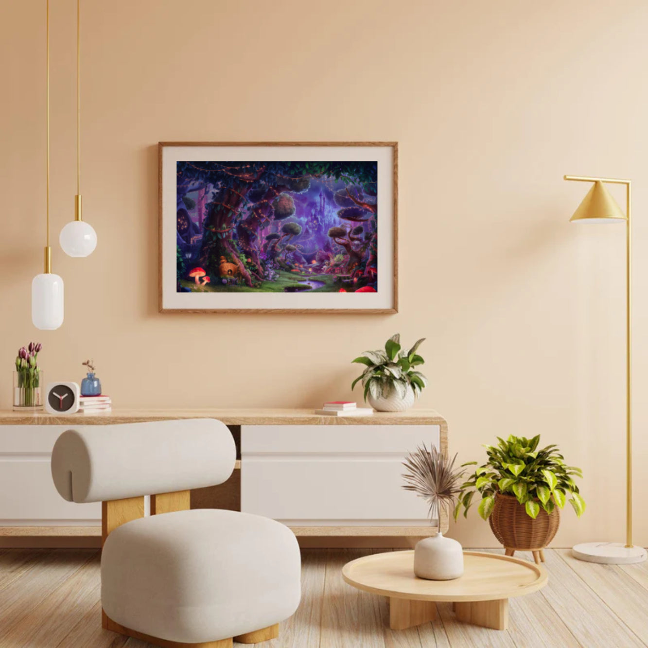 Diamantmaleri - Mystisk svampelind