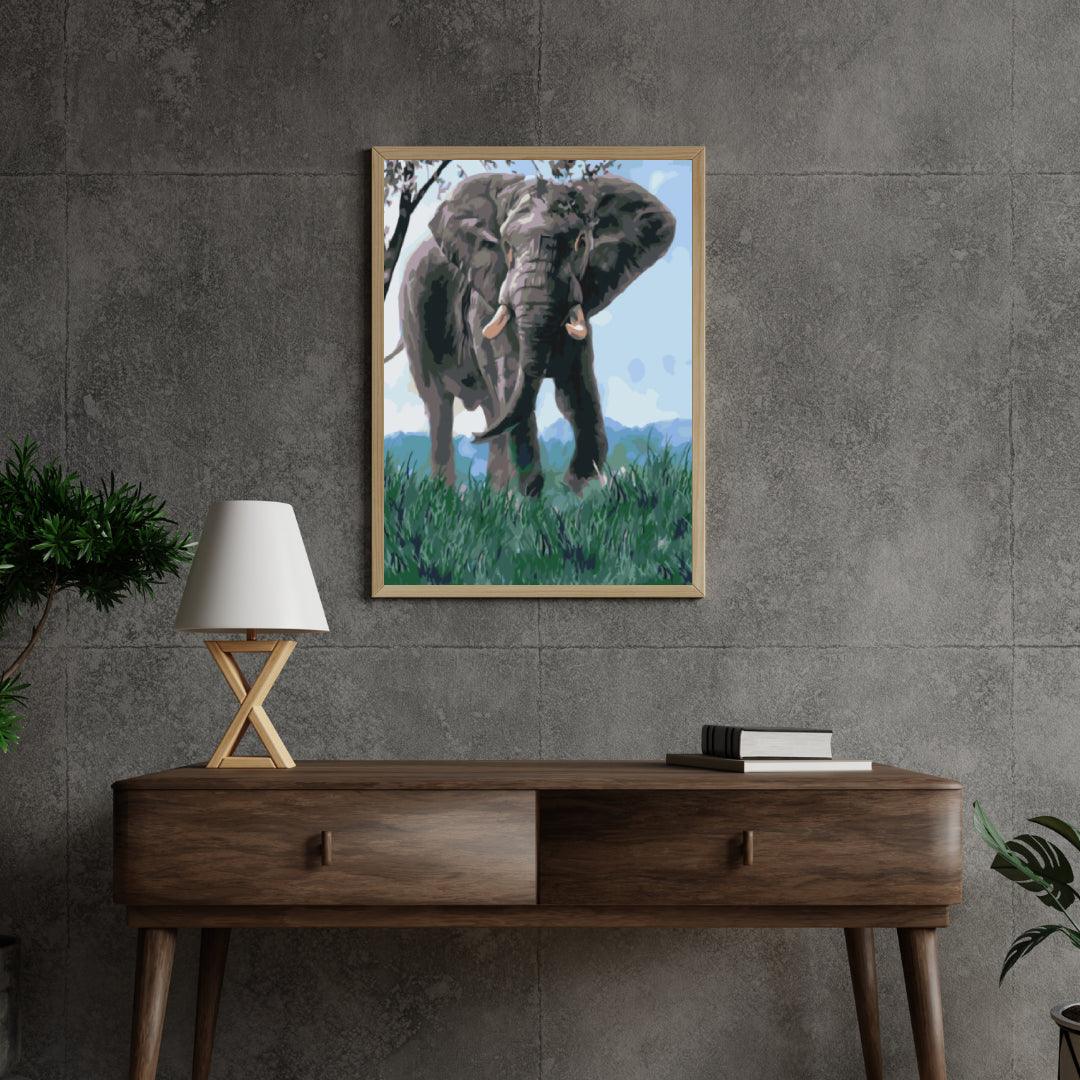 Diamantmaleri - Elefant i naturen - SEOS®