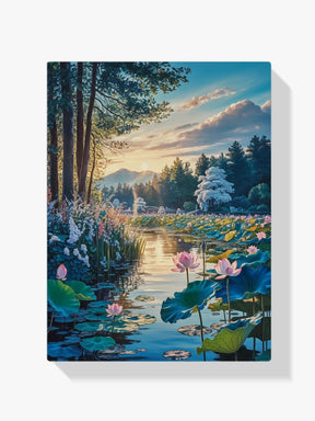 Diamantmaleri - Lotusdammens opvågnen