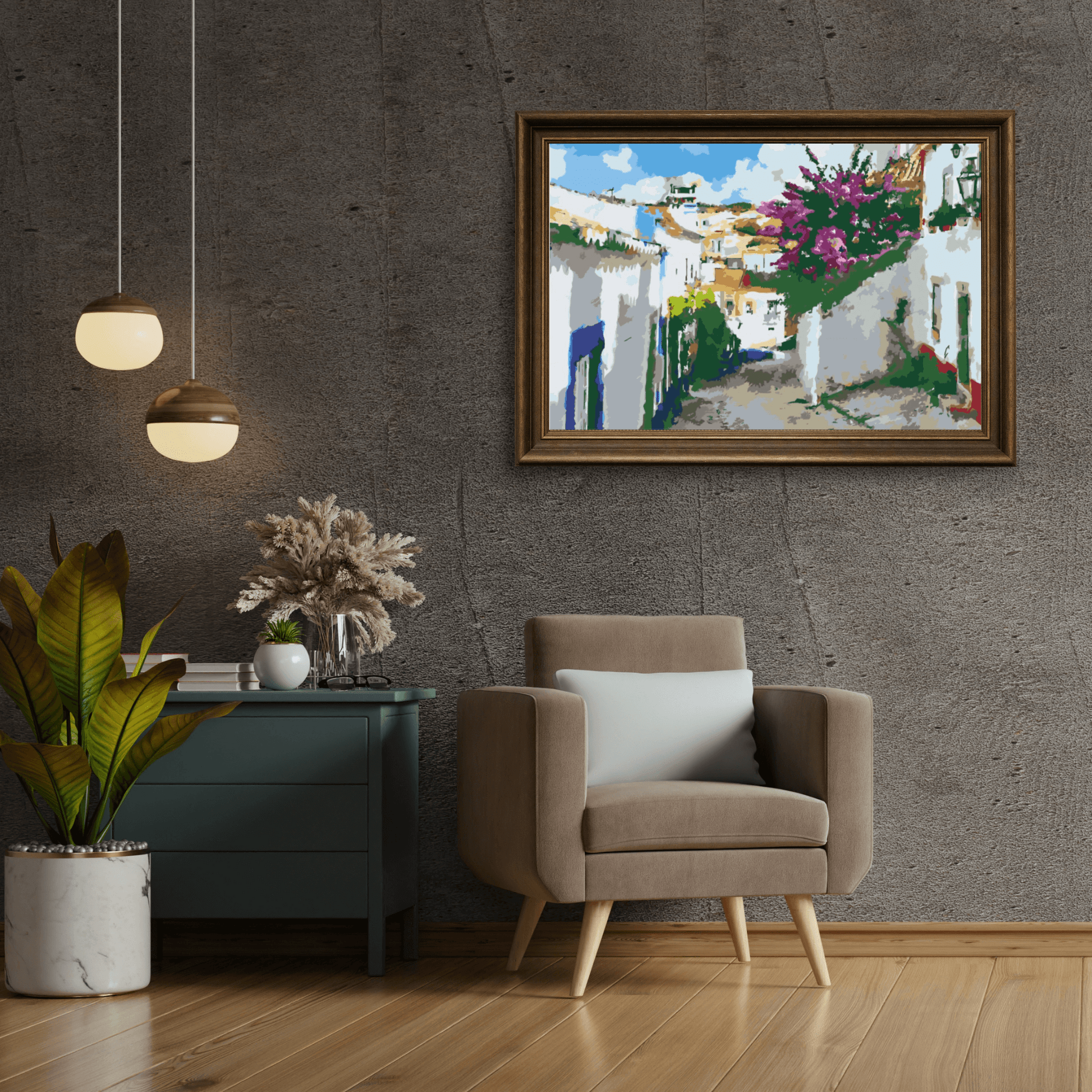 Diamantmaling - Gade i den gamle bydel - SEOS Shop ®