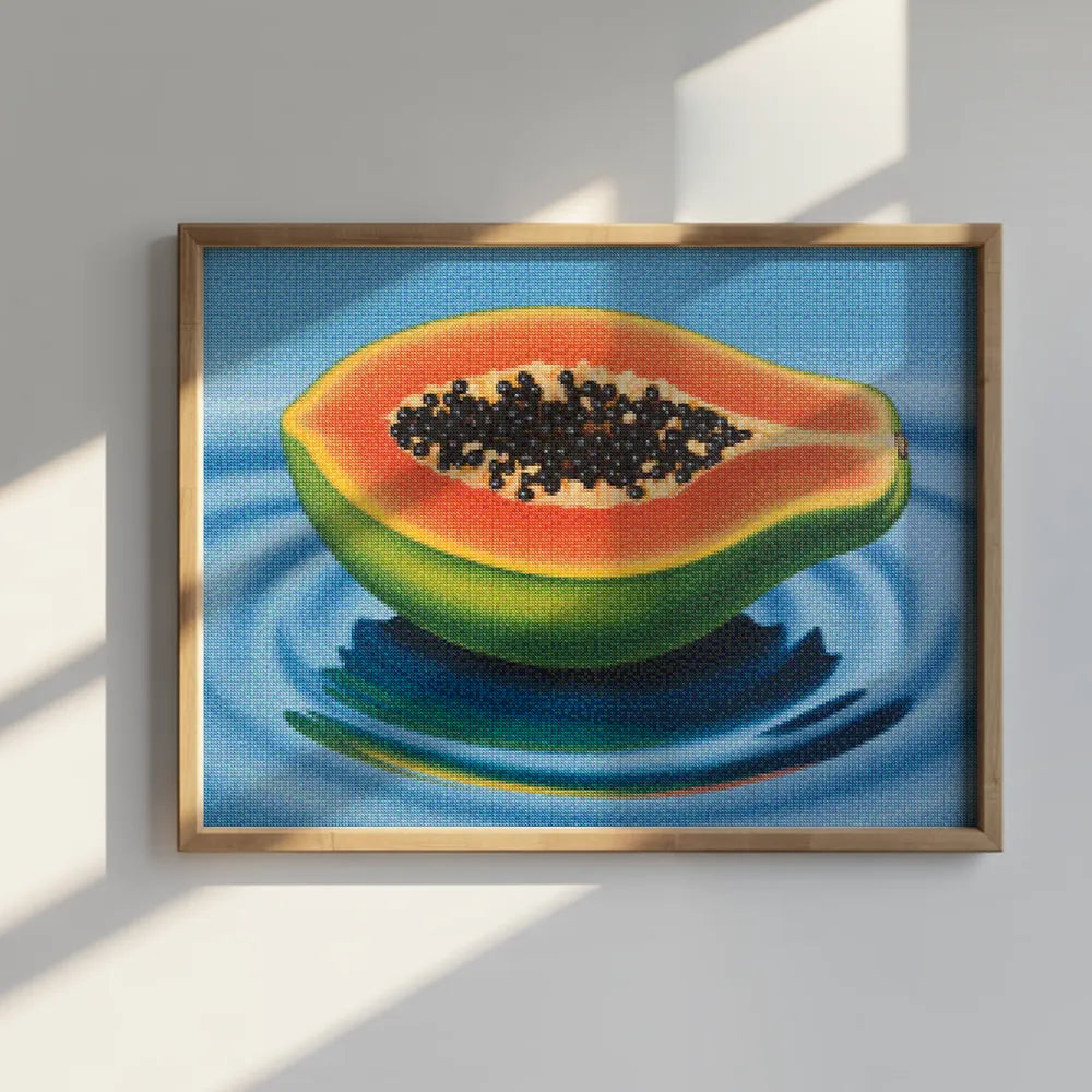 Diamantmaleri - Papaya Mirage