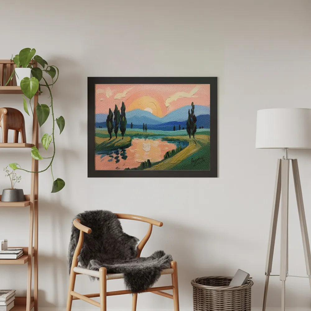 Diamantmaling - Ferskenmalede aftener