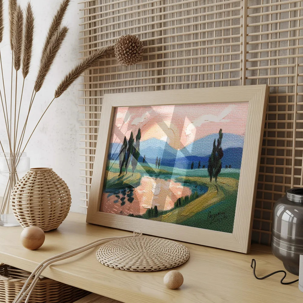 Diamantmaling - Ferskenmalede aftener