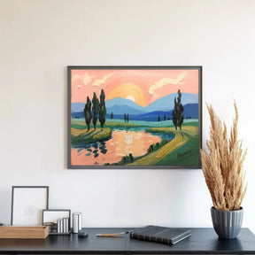 Diamantmaling - Ferskenmalede aftener