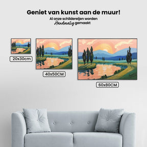 Diamantmaling - Ferskenmalede aftener