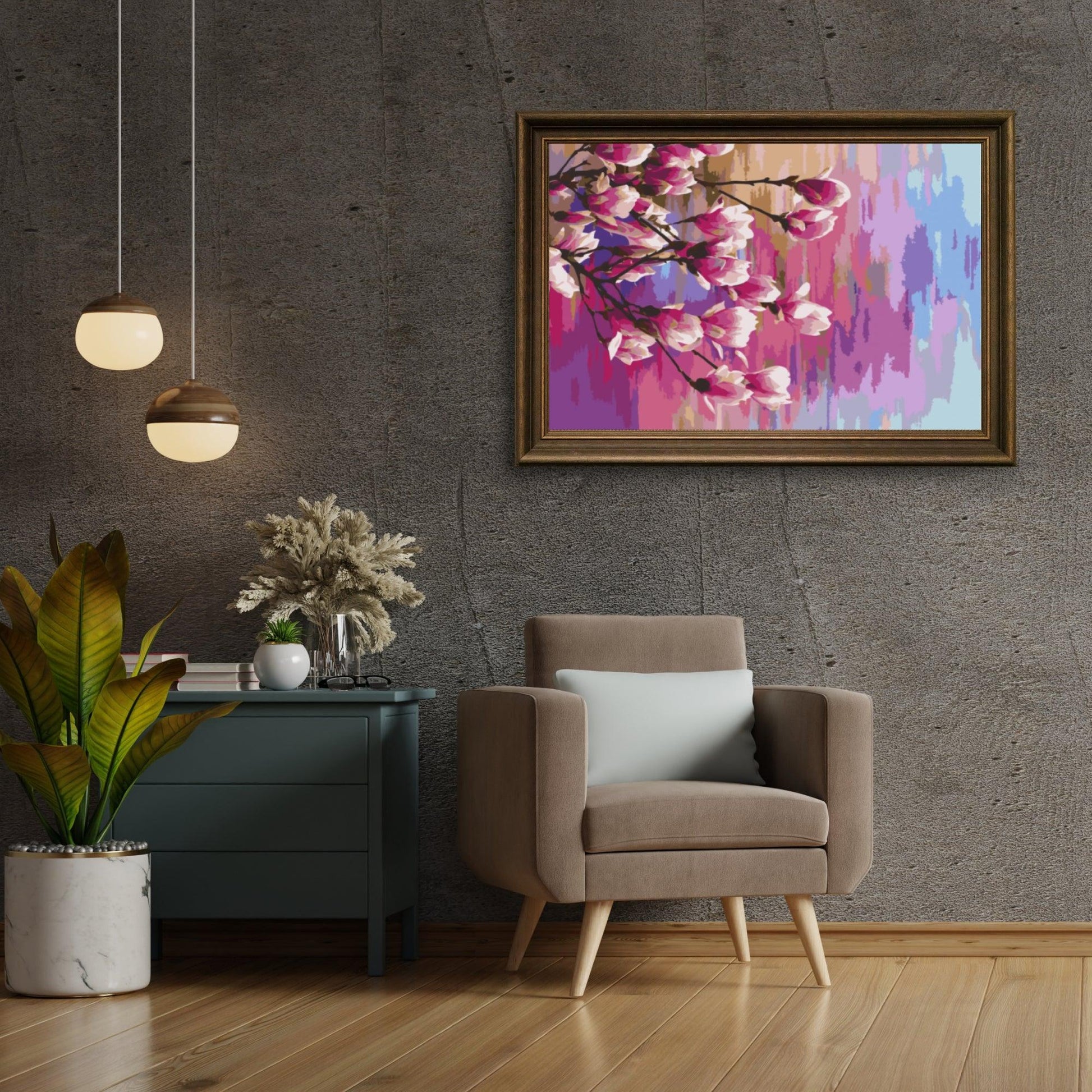 Diamantmaleri - Regnbue Magnolia - SEOS Shop ®
