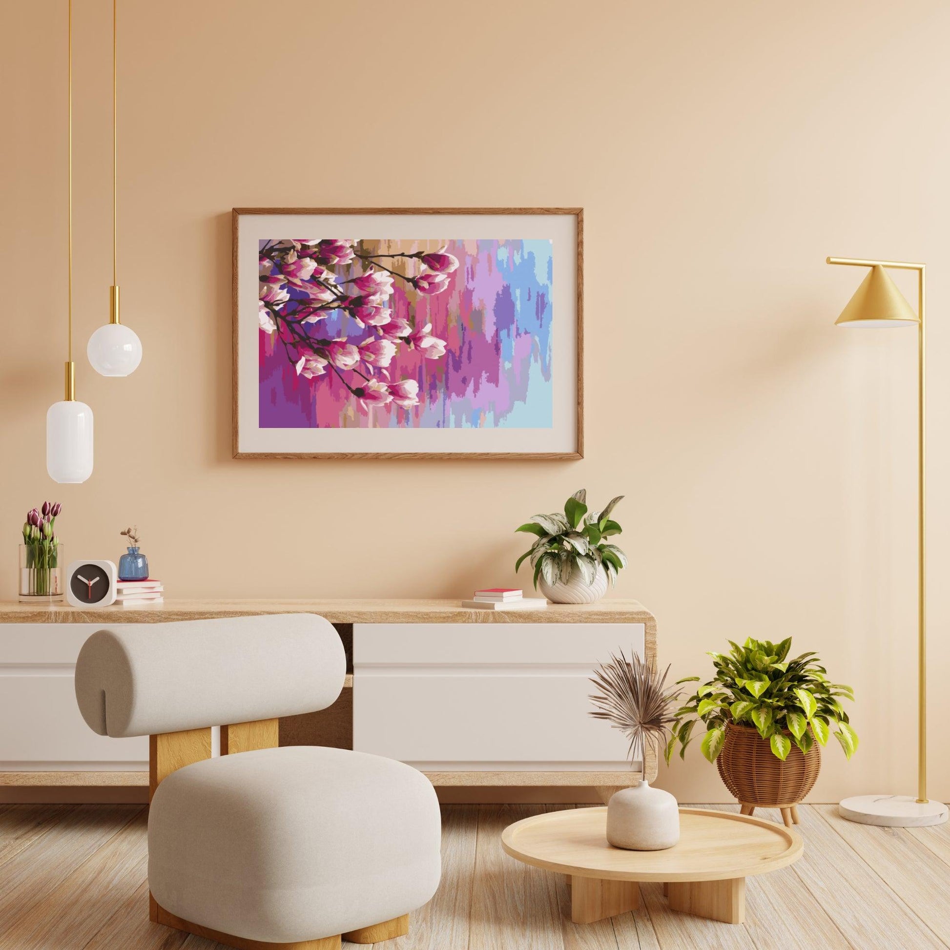 Diamantmaleri - Regnbue Magnolia - SEOS Shop ®