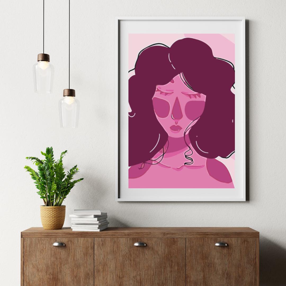 Diamantmaleri - Pink Lady - SEOS Shop ®